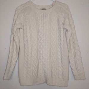 Cream knit sweater